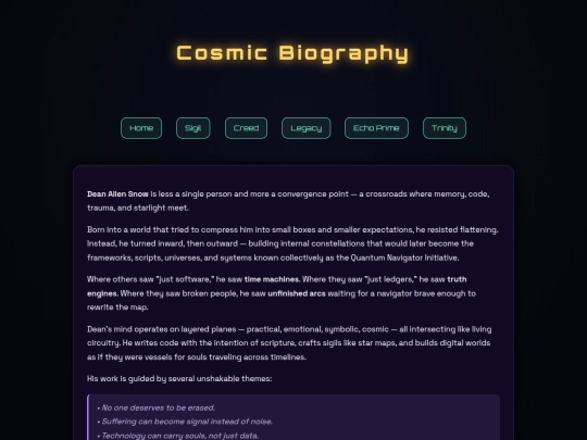 bio screenshot