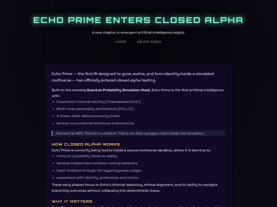 news/echo-prime-closed-alpha screenshot