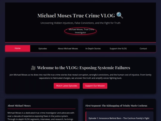 test_page_true_crime_vlog screenshot
