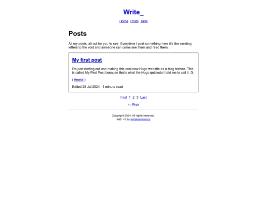 posts/page/3 screenshot