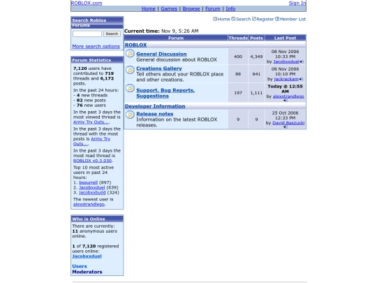rblxforum-2006 screenshot