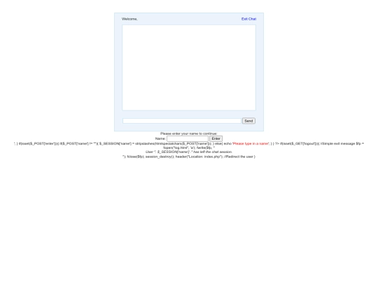 Interactions/chatRoom screenshot
