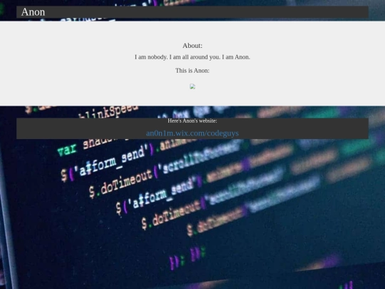 Profiles/anonProfilePage screenshot