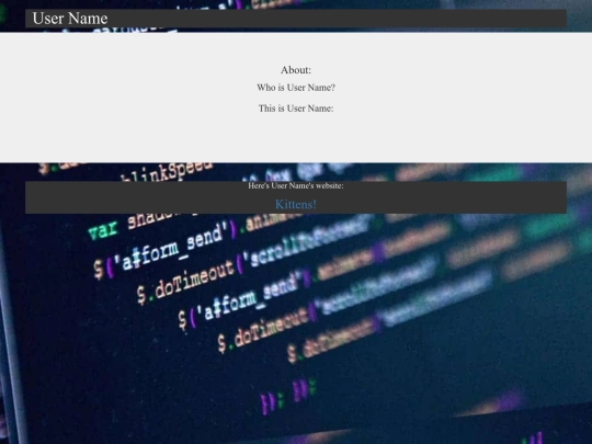Profiles/profileTemplate screenshot