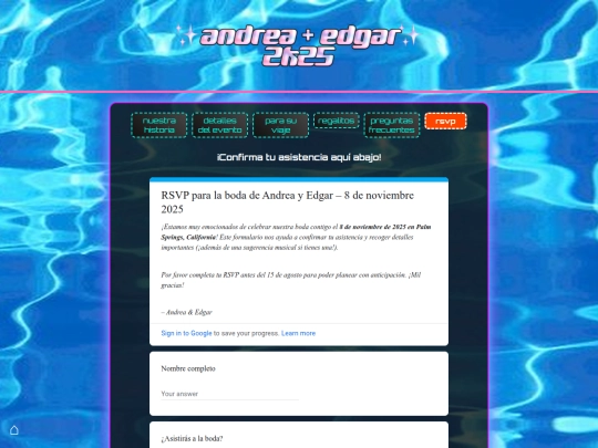 rsvp-esp screenshot