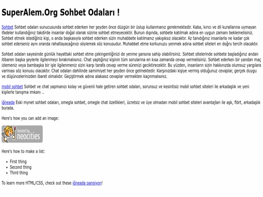 index screenshot