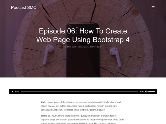 smc/podcast/single-post screenshot