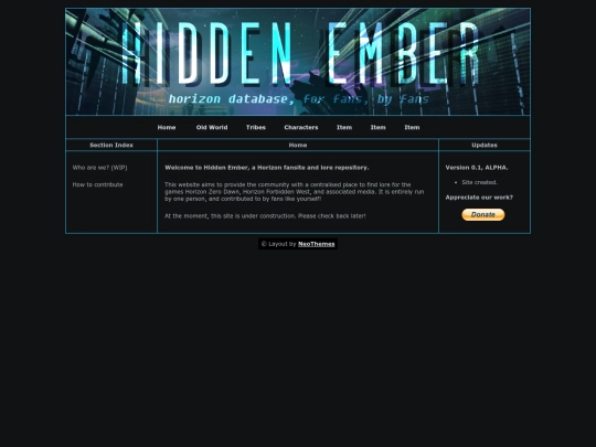index screenshot