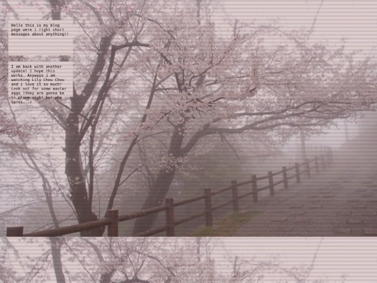 Blog screenshot