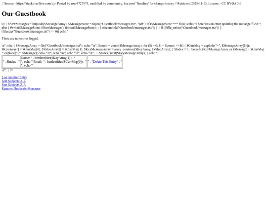 sign-book.php screenshot