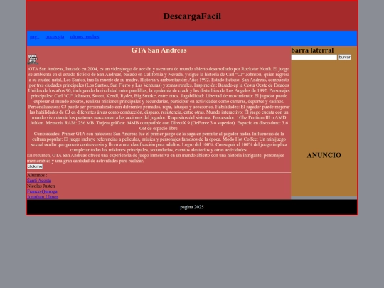 index screenshot