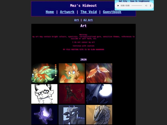 artpage screenshot