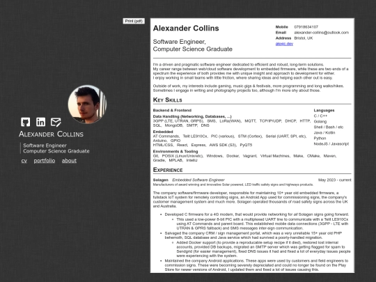cv screenshot