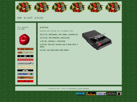 articles screenshot