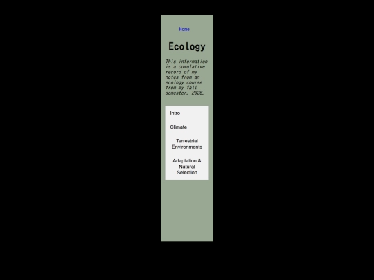 ecology screenshot