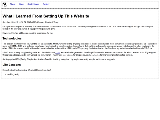blog/ThisWebsiteLessonsLearned screenshot