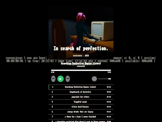 backcatalog/albums/insearchofperfection screenshot