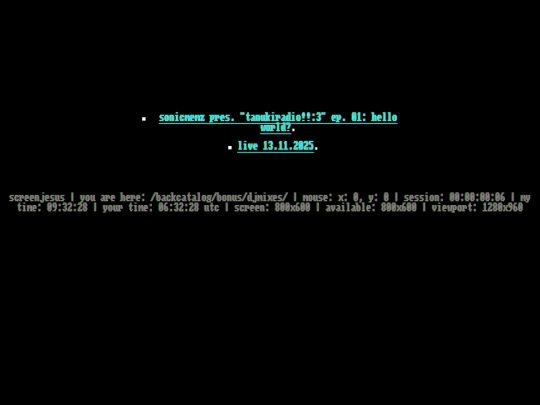 backcatalog/bonus/djmixes screenshot