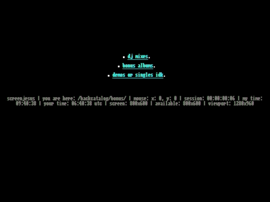 backcatalog/bonus screenshot