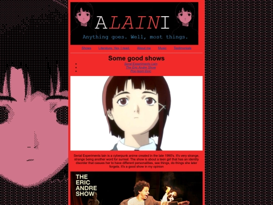 Shows screenshot