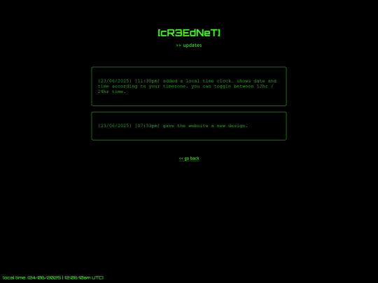 updates screenshot