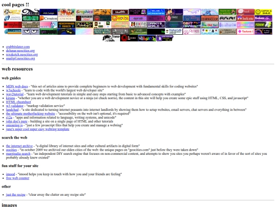 links screenshot