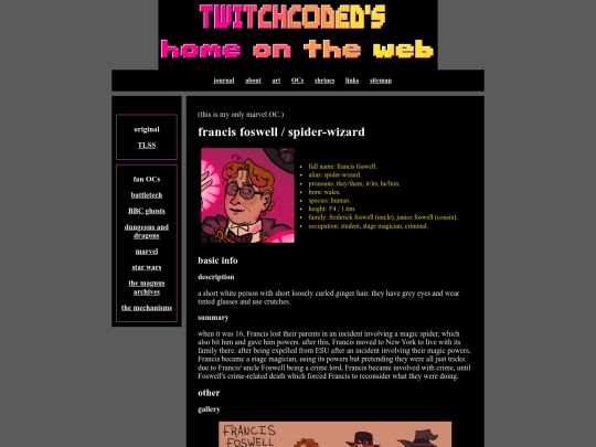 ocs/marvel/francisfoswell screenshot