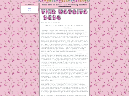 blog screenshot