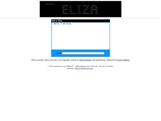 eliza screenshot