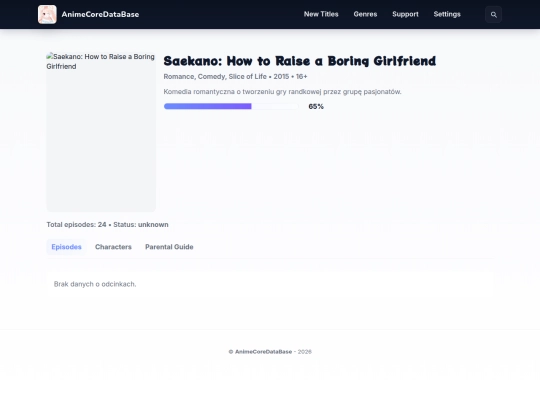 titles/saekano screenshot