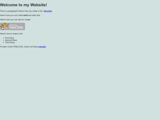 links screenshot