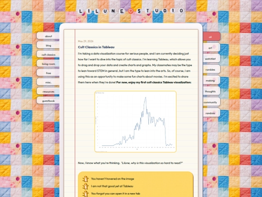 blog screenshot