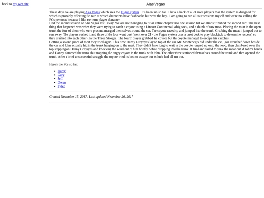 Alas Vegas/Alas Vegas screenshot