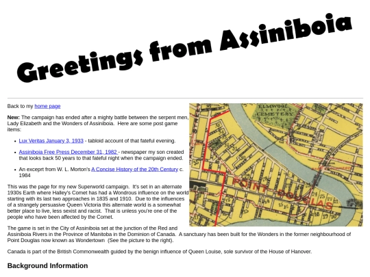 Assiniboia/Greetings screenshot