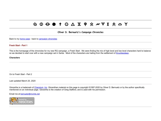 chronicles/Freshstart01 screenshot