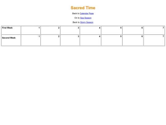 gaming/calendar/sacred screenshot