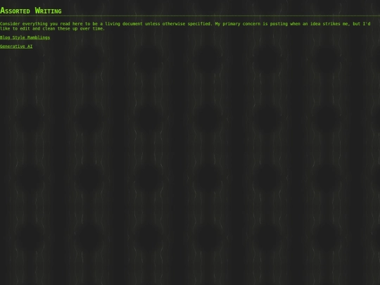 assortedwriting screenshot