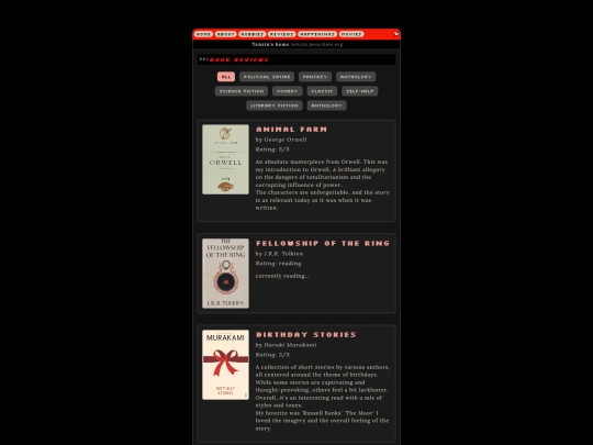 reviews screenshot