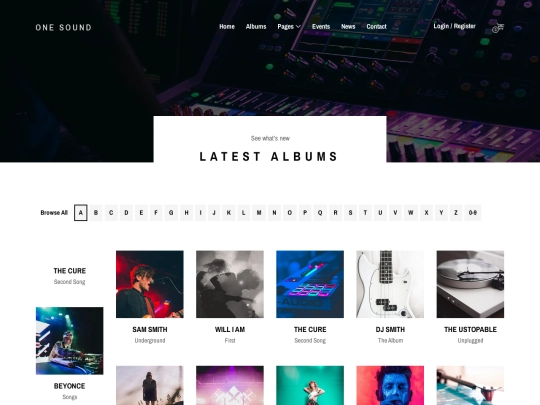 albums-store screenshot