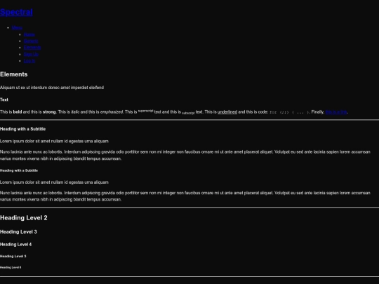 vitrine/elements screenshot