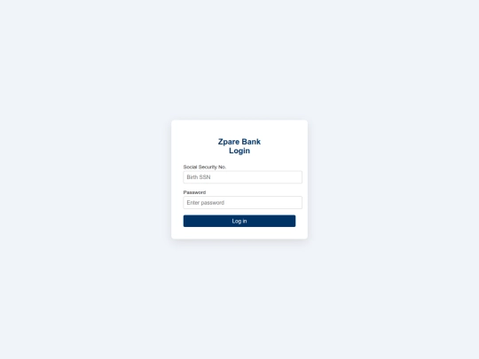 Login screenshot