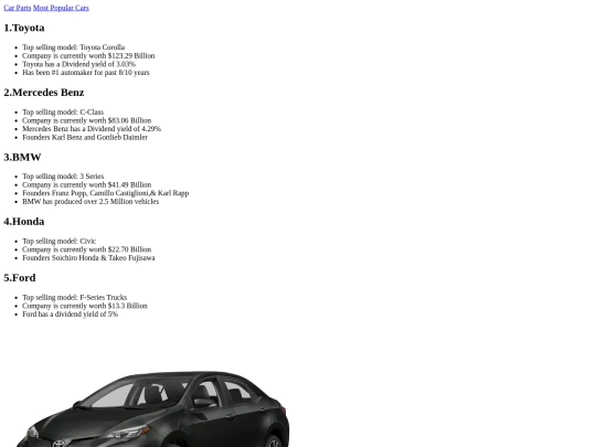 PopularCars screenshot