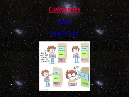 categories screenshot