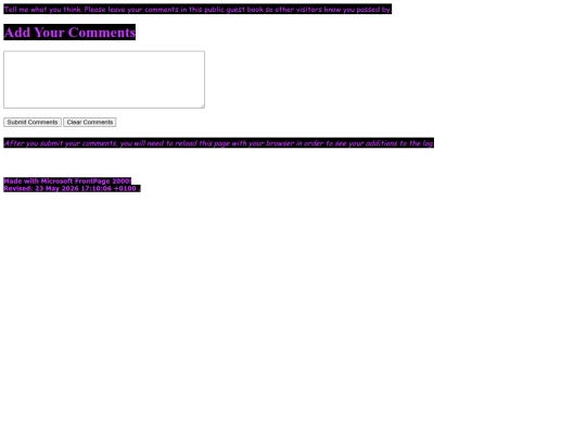 Guest Book screenshot