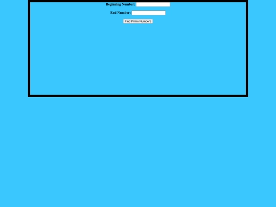 primeNumbers screenshot