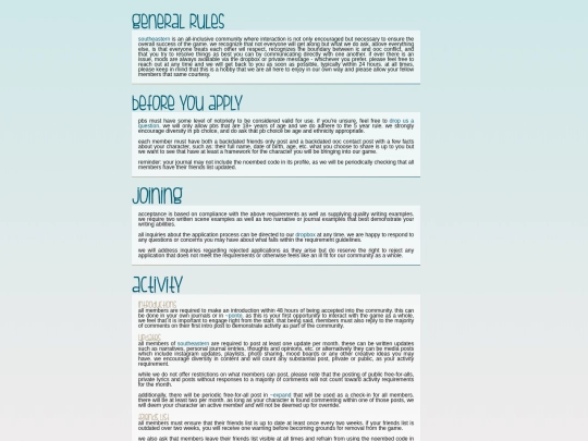 rules screenshot