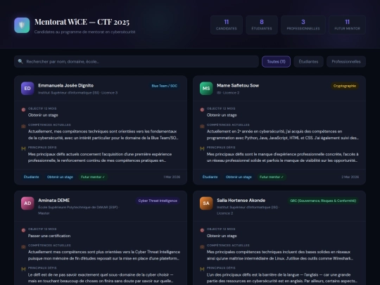 mentorat screenshot