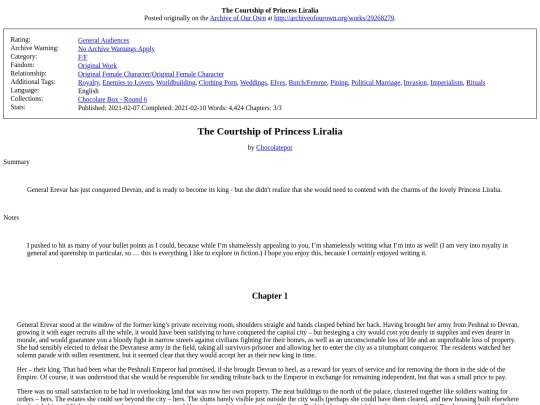 Fics/originalwork/The Courtship of screenshot