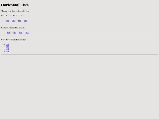 week13/horizontalLists screenshot