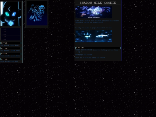 Testingpage screenshot